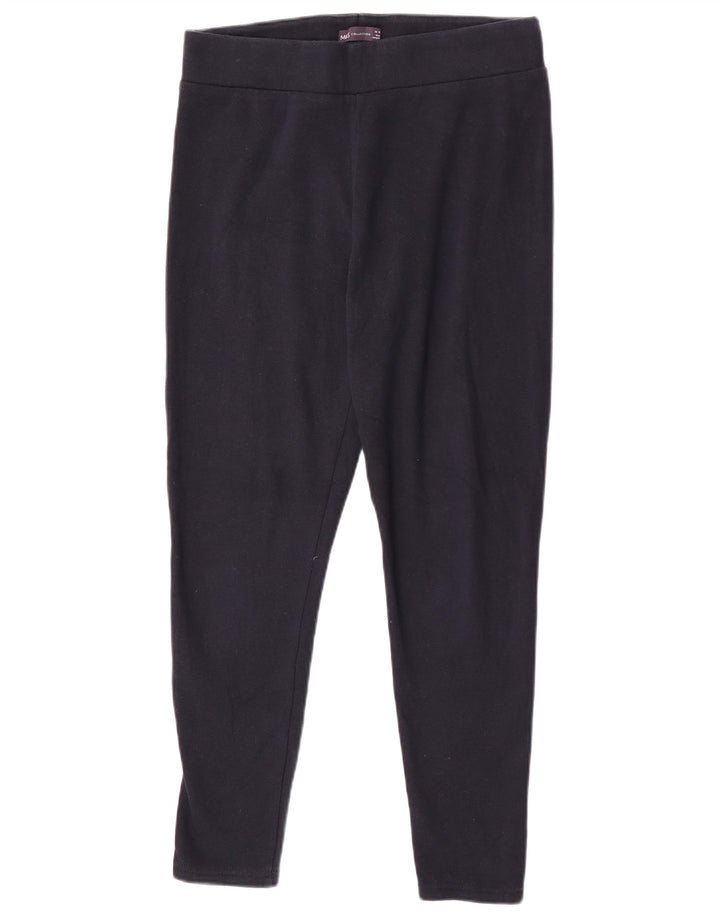 Legginsy damskie Marks & Spencer UK 14, duże, granatowe, poliestrowe