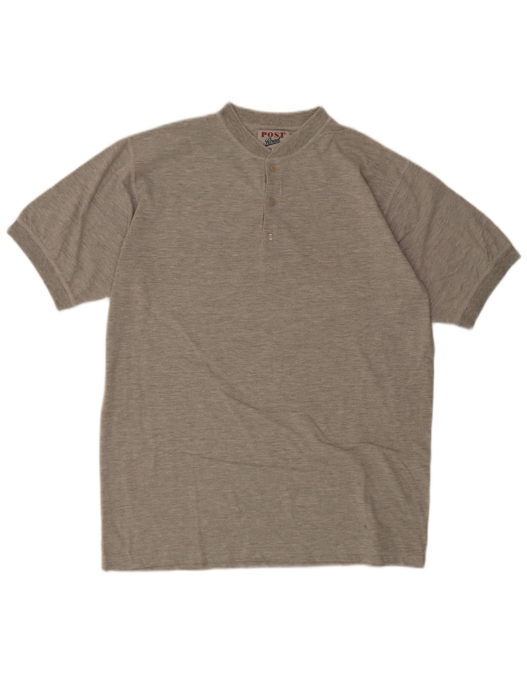 T-shirt męski w stylu vintage, 2XL, szara bawełna w plamki