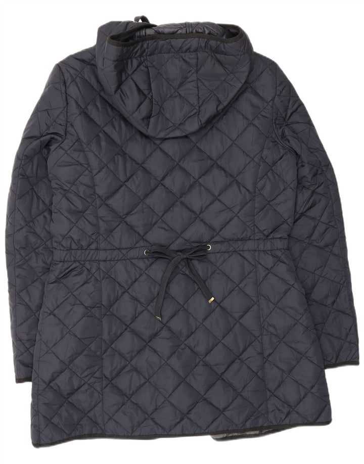 Pikowana kurtka damska Massimo Dutti UK 18 XL granatowa