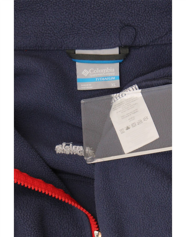 Męska kurtka polarowa Columbia Titanium UK 42 XL, granatowa, poliestrowa