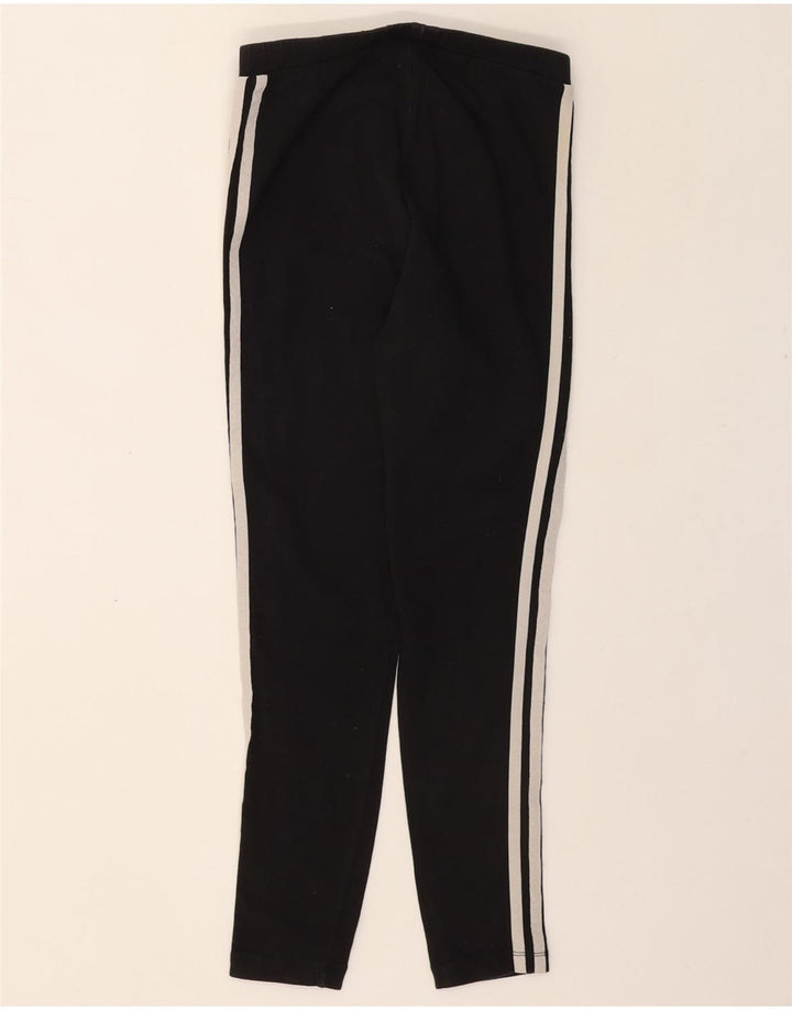 ADIDAS Womens Leggings UK 10 Small Black Cotton Vintage Adidas and Second-Hand Adidas from Messina Hembry 