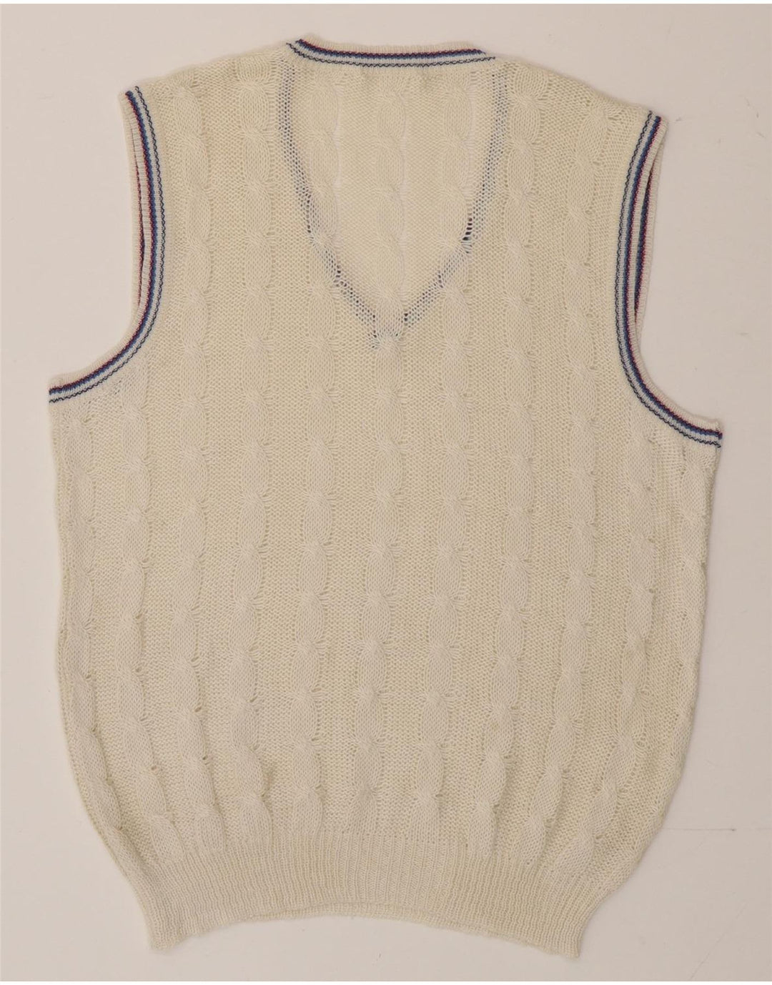 Podkoszulek męski w stylu vintage w kolorze złamanej bieli