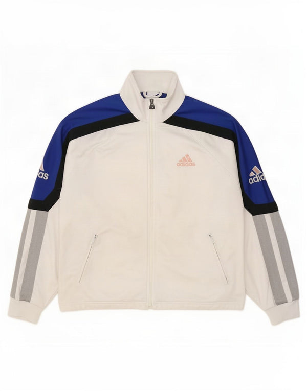 Męska kurtka dresowa Adidas Graphic UK 38/40 Średni biały blok kolorów