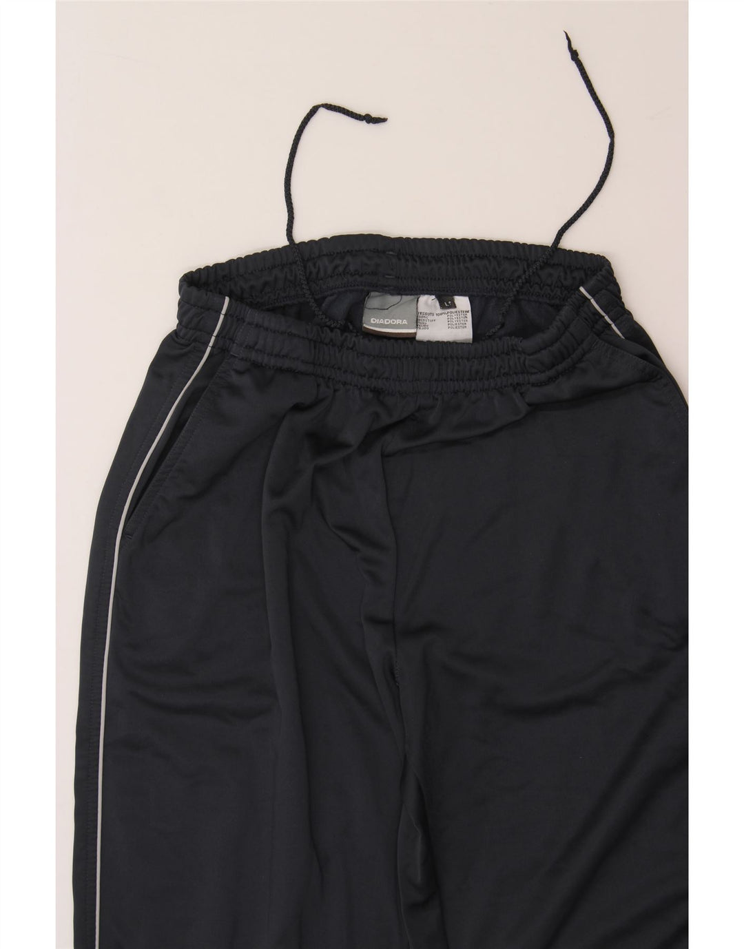 DIADORA Mens Tracksuit Trousers Large Navy Blue Polyester Vintage Diadora and Second-Hand Diadora from Messina Hembry 