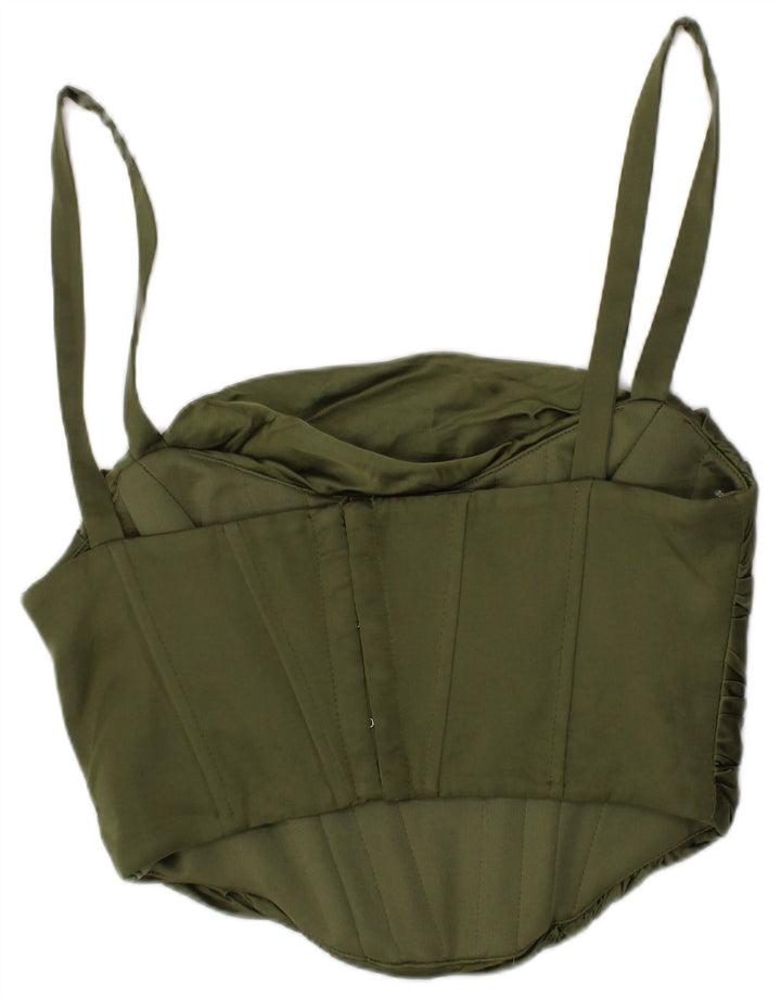 Damski gorsetowy top Zara, mały, khaki