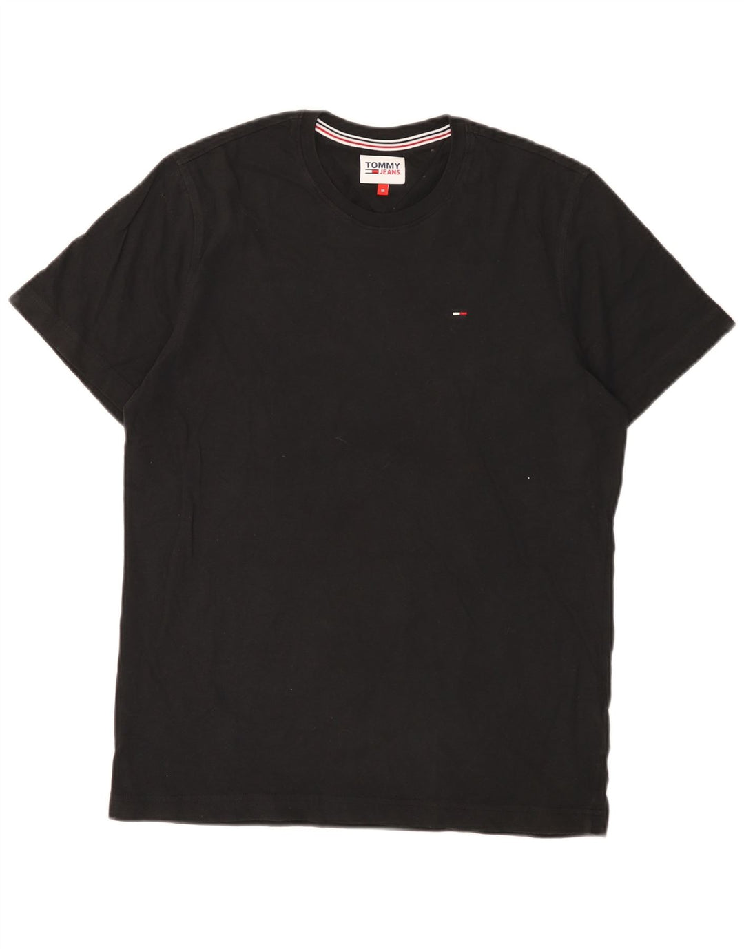 T-shirt męski Tommy Hilfiger Top, średni czarny, bawełniany