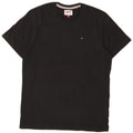 T-shirt męski Tommy Hilfiger Top, średni czarny, bawełniany