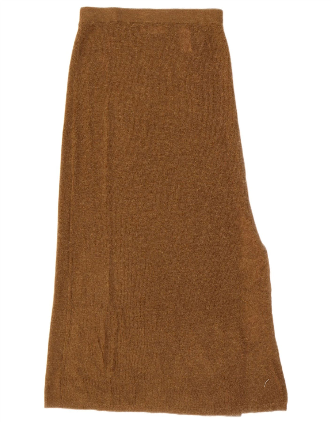Damska dzianinowa spódnica maxi Zara, mała W26, brązowa, poliamidowa