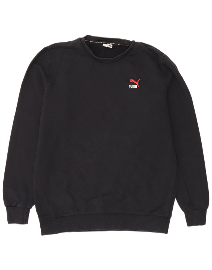 Męska bluza Puma Sweter, duża, czarna, bawełniana