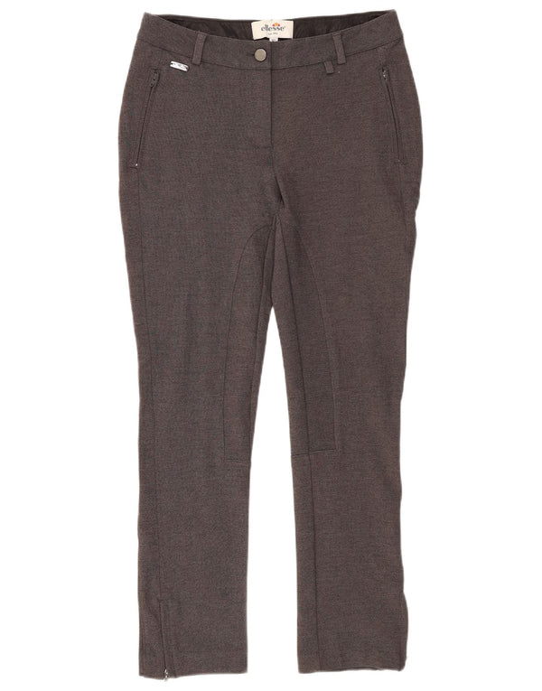 Damskie spodnie typu slim chino ELLESSE IT 42 Medium W28 L27 Szary sztuczny jedwab
