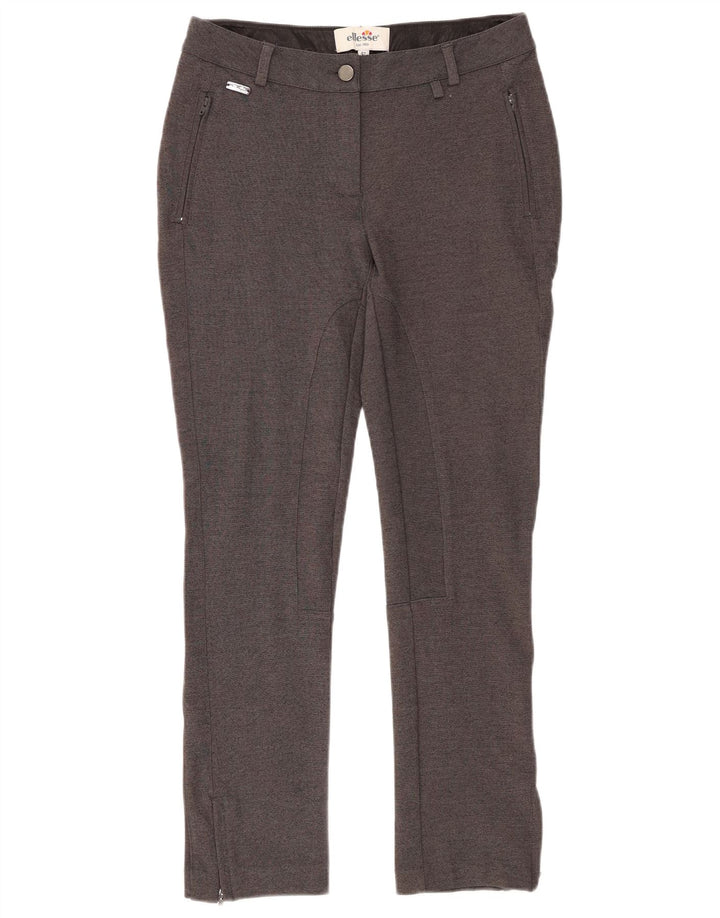 Damskie spodnie typu slim chino ELLESSE IT 42 Medium W28 L27 Szary sztuczny jedwab