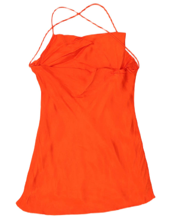 Damski top Zara Halter UK 10 Small Orange Wiskoza
