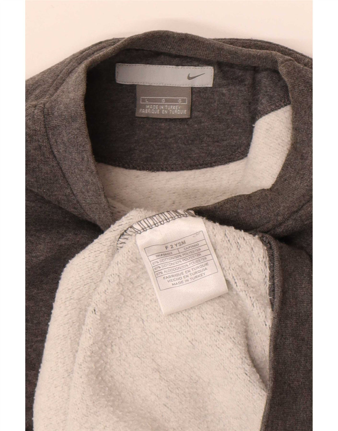 Męska bluza dresowa Nike, duża, szara, nakrapiana bawełna