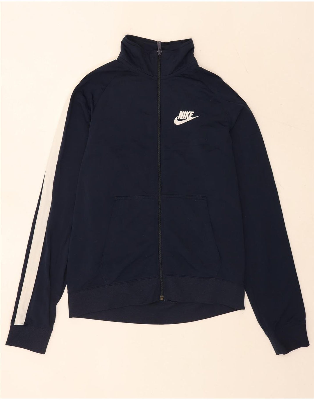 Męska kurtka dresowa Nike, średni granatowy, poliester z blokami kolorów
