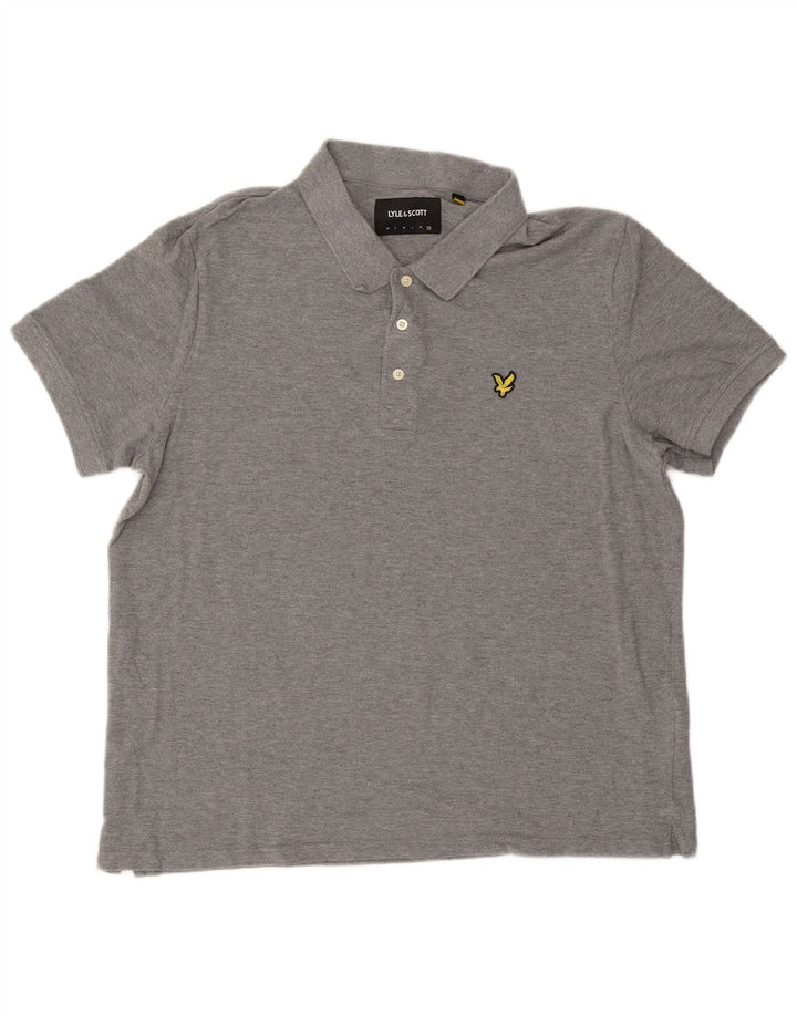 Męska koszulka polo Lyle & Scott 2XL, szara bawełna