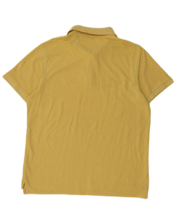 Męska koszulka polo Lyle & Scott, duża, żółta, bawełniana