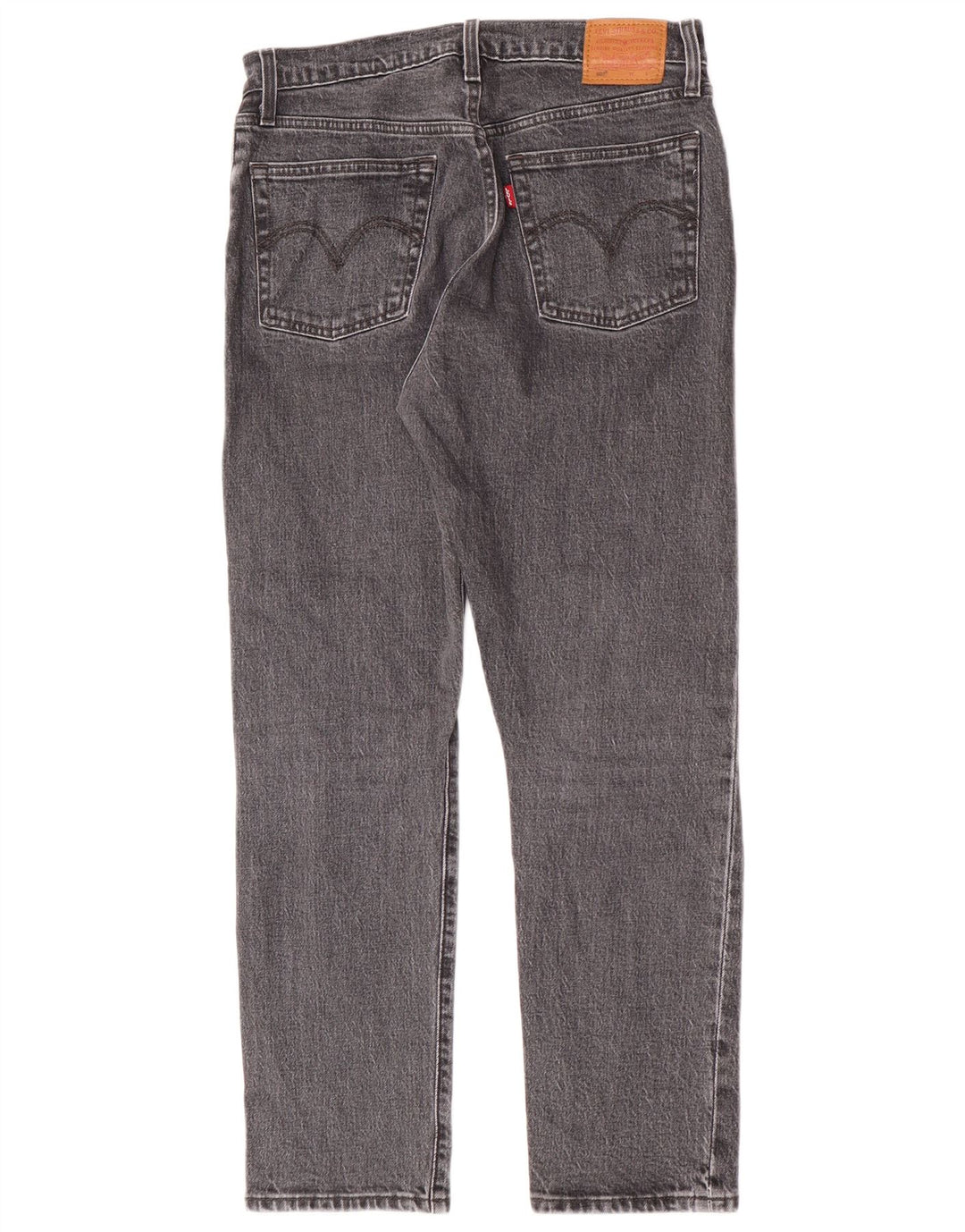 Damskie jeansy Levi's 501 Straight W28 L28 Szara bawełna