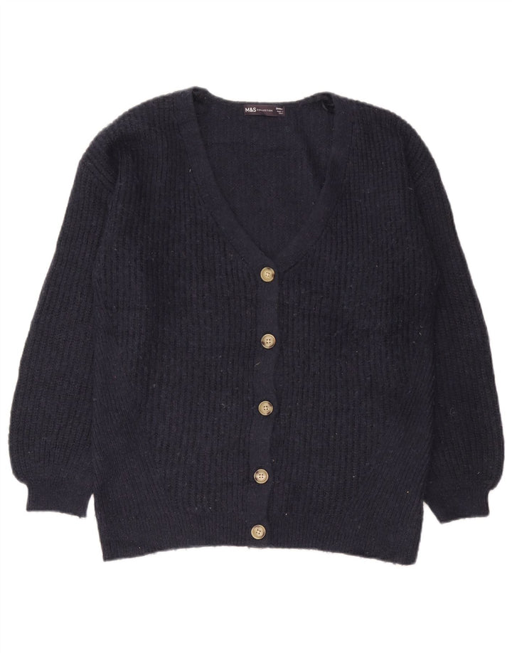 Marks & Spencer Damski sweter oversize UK 10, mały, granatowy