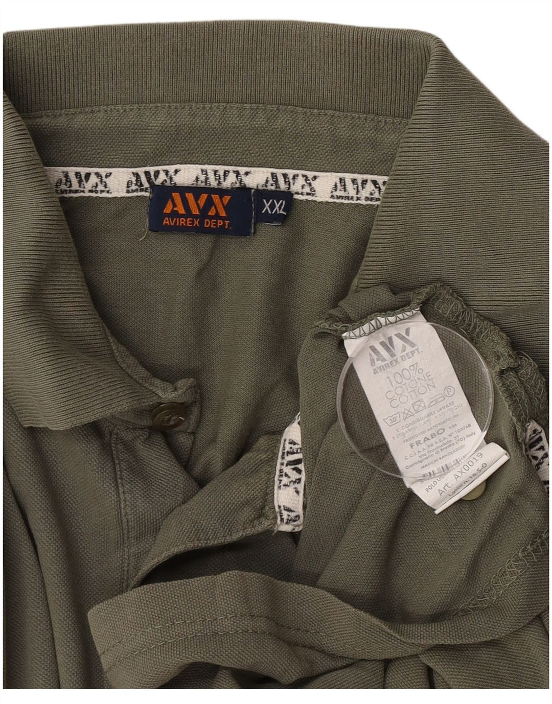 Męska koszulka polo Avirex 2XL, bawełna khaki