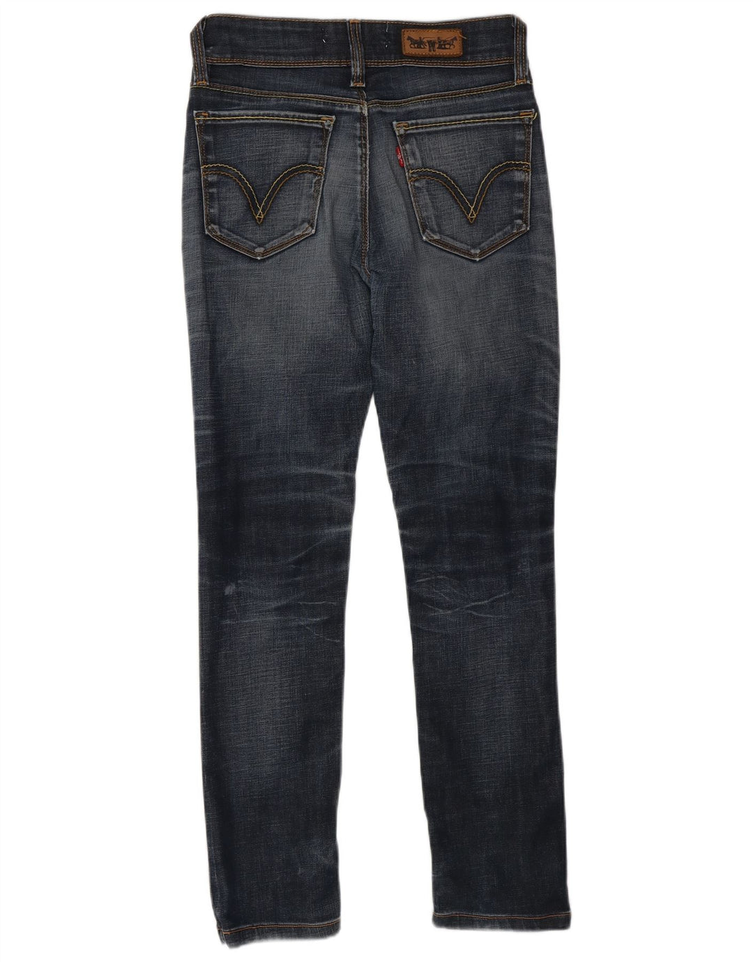 Damskie jeansy Levi's 471 Slim W26 L34 Niebieska bawełna