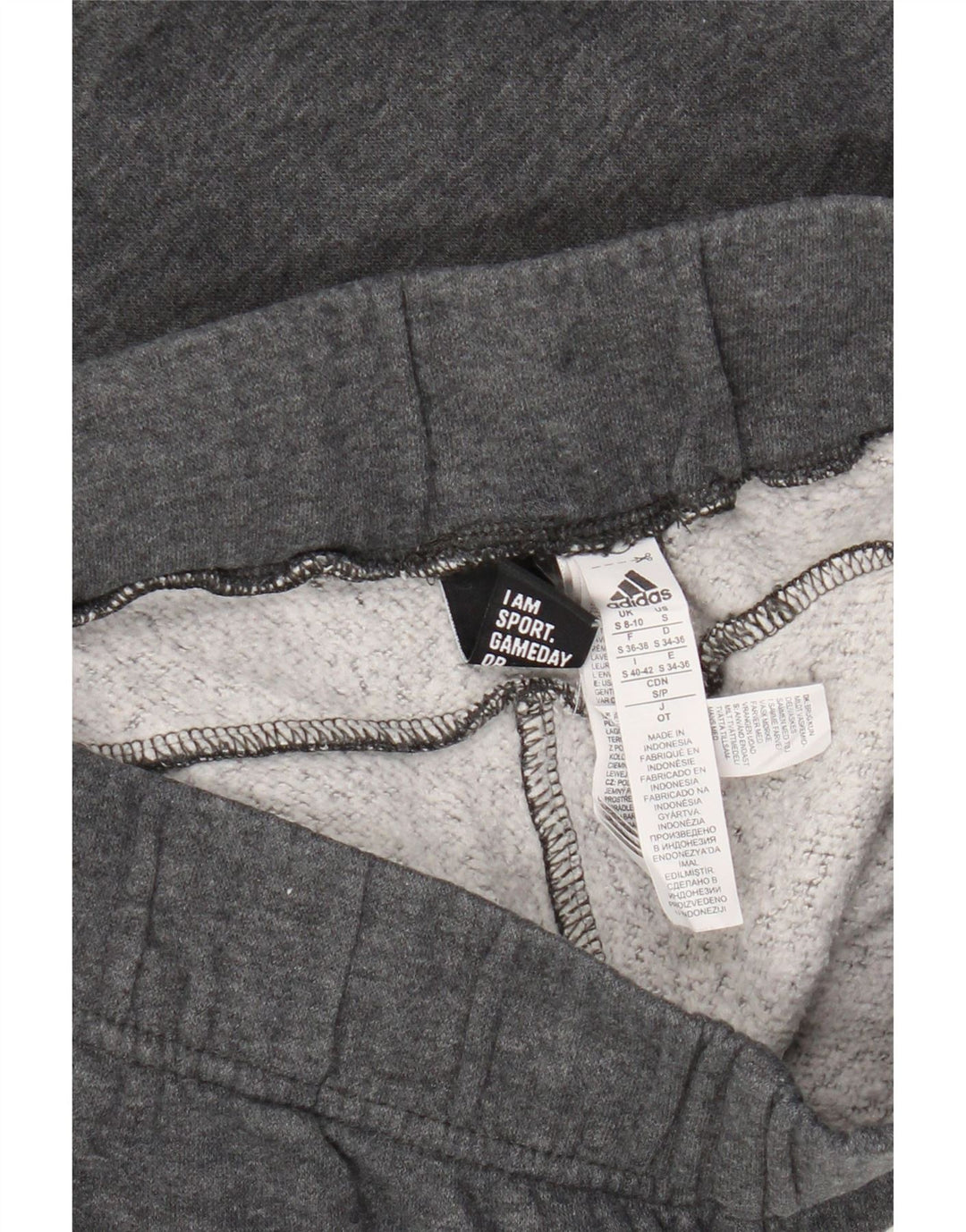 Damskie spodnie dresowe Adidas UK 8/10 Małe, szare, bawełniane