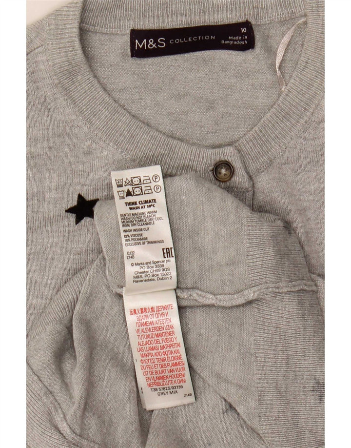 Sweter damski Marks & Spencer Crop Cardigan UK 10, mały, szary
