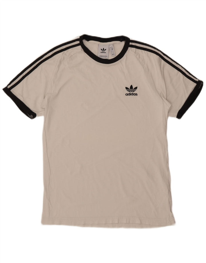 T-shirt męski ADIDAS Top, średnia biała bawełna