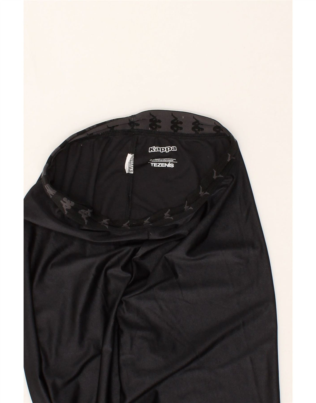 KAPPA Girls Tezenis Leggings 9-10 Years Black Vintage Kappa and Second-Hand Kappa from Messina Hembry 
