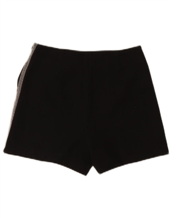 Damskie spodnie Zara z wysokim stanem XS W24, czarne, poliestrowe