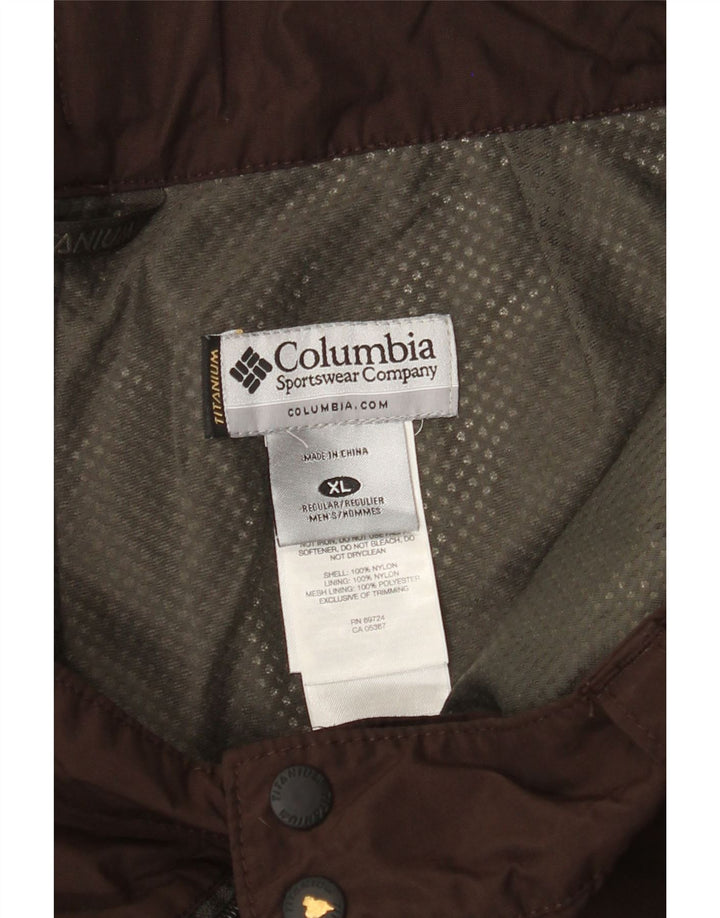 Męskie spodnie narciarskie COLUMBIA Omni-Tech XL, brązowy nylon