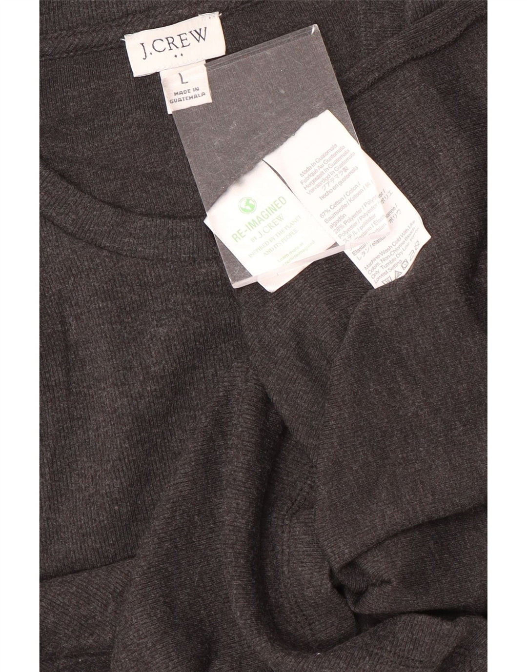 T-shirt damski J. CREW Top UK 14, duży, szary, bawełniany