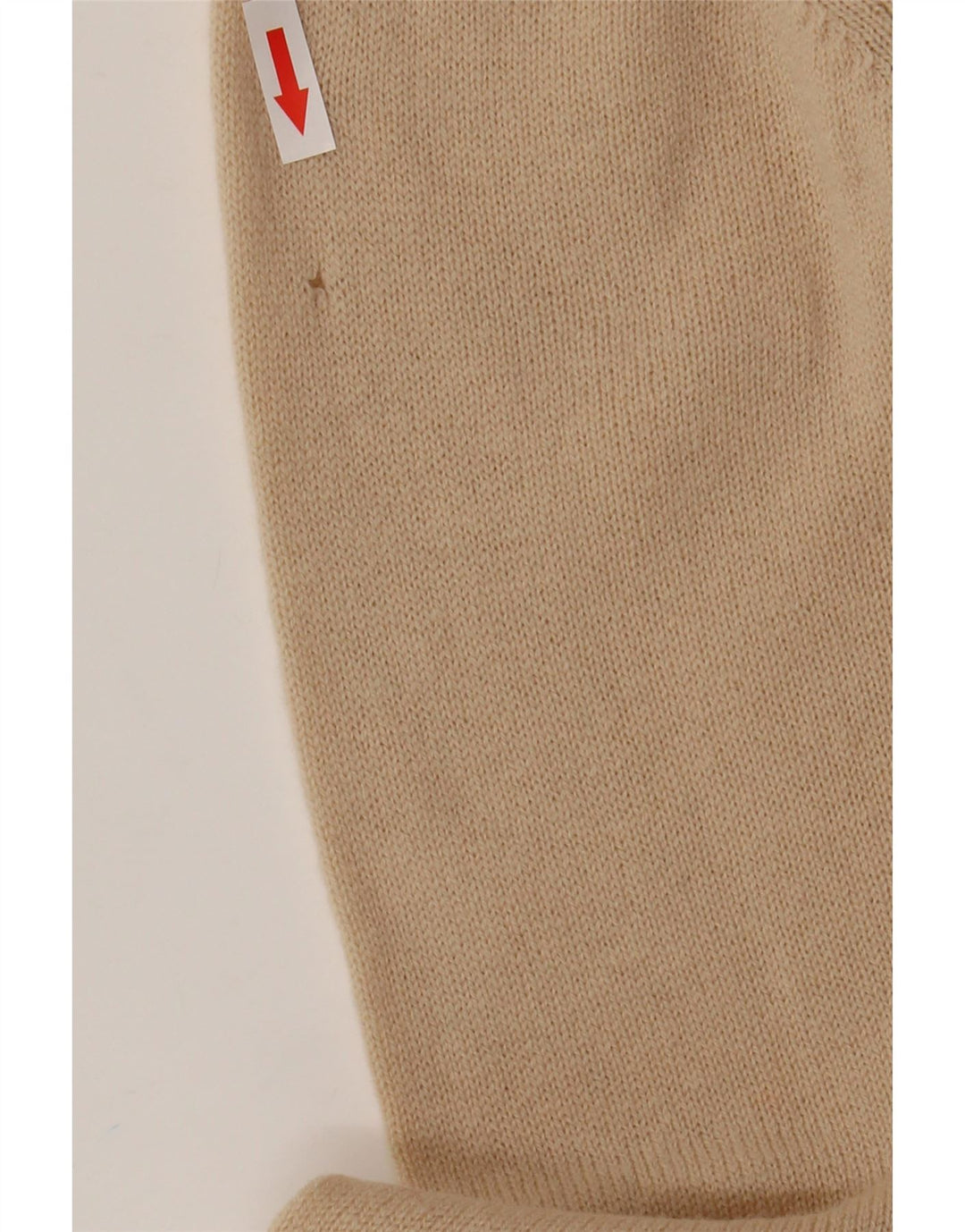 Sweter damski Marks & Spencer UK 20 2XL beżowy z owczej wełny