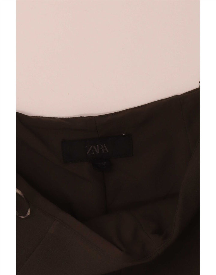 Damskie spodenki na co dzień z wysokim stanem, Zara, średnie W28, brązowe