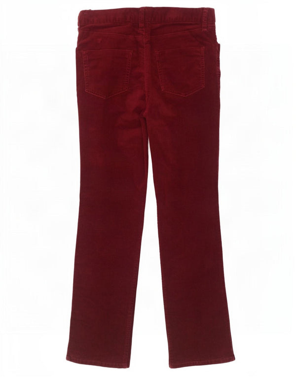 Spodnie sztruksowe Marks & Spencer Damskie UK 10 Small W32 L30 Burgundowe