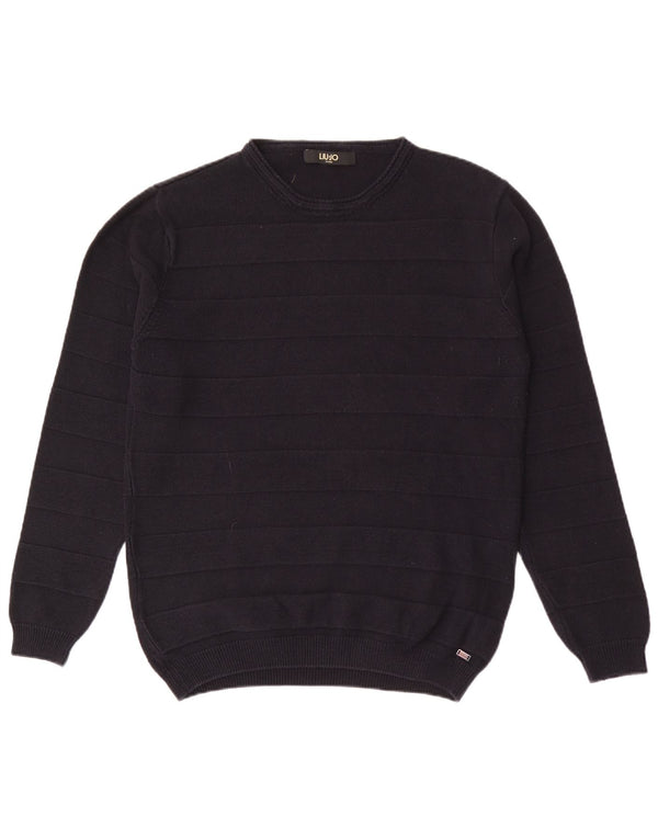 Męski sweter z okrągłym dekoltem Liu Jo XL w granatowe paski