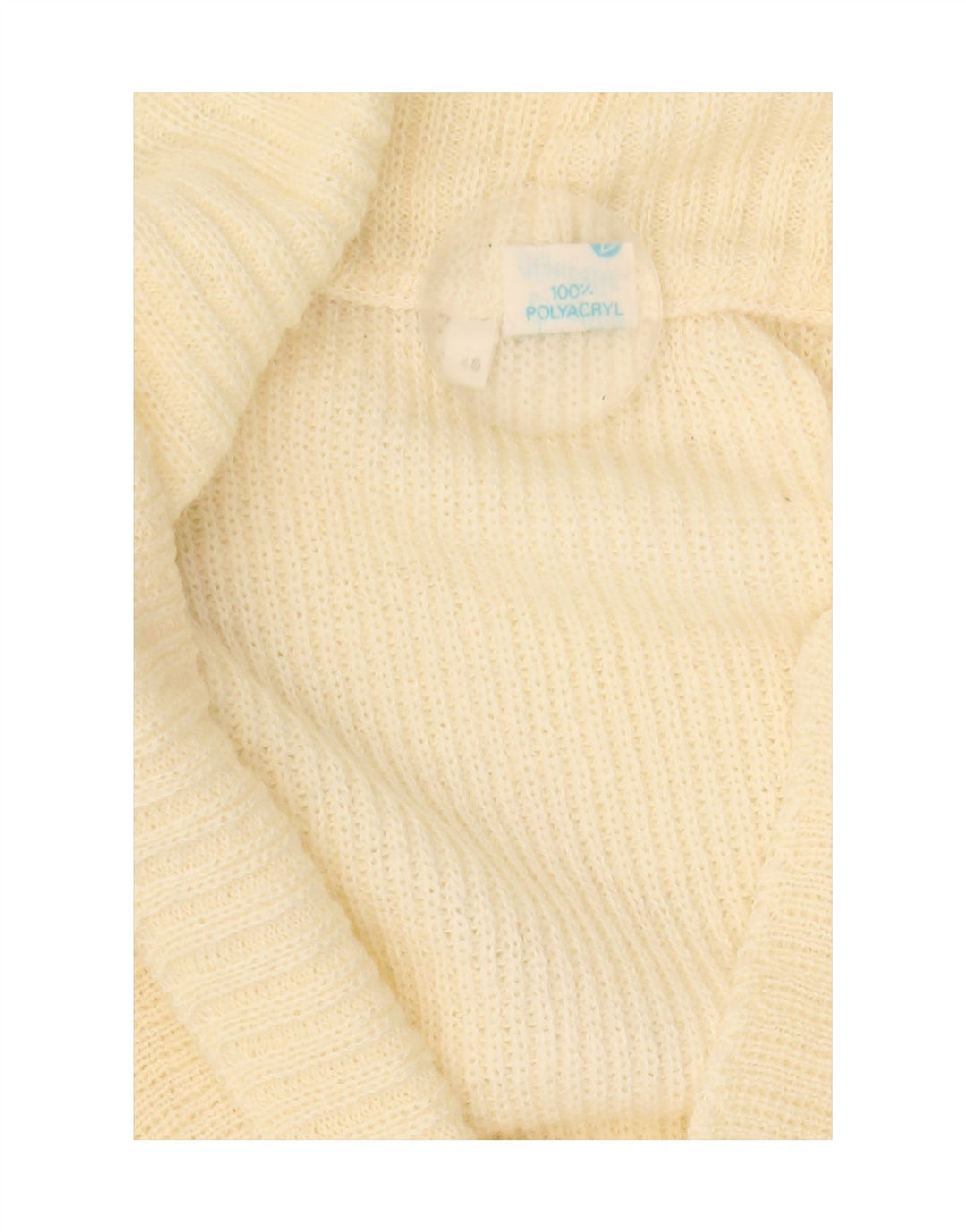 Creation damski sweter oversize IT 40 mały złamany biały akryl