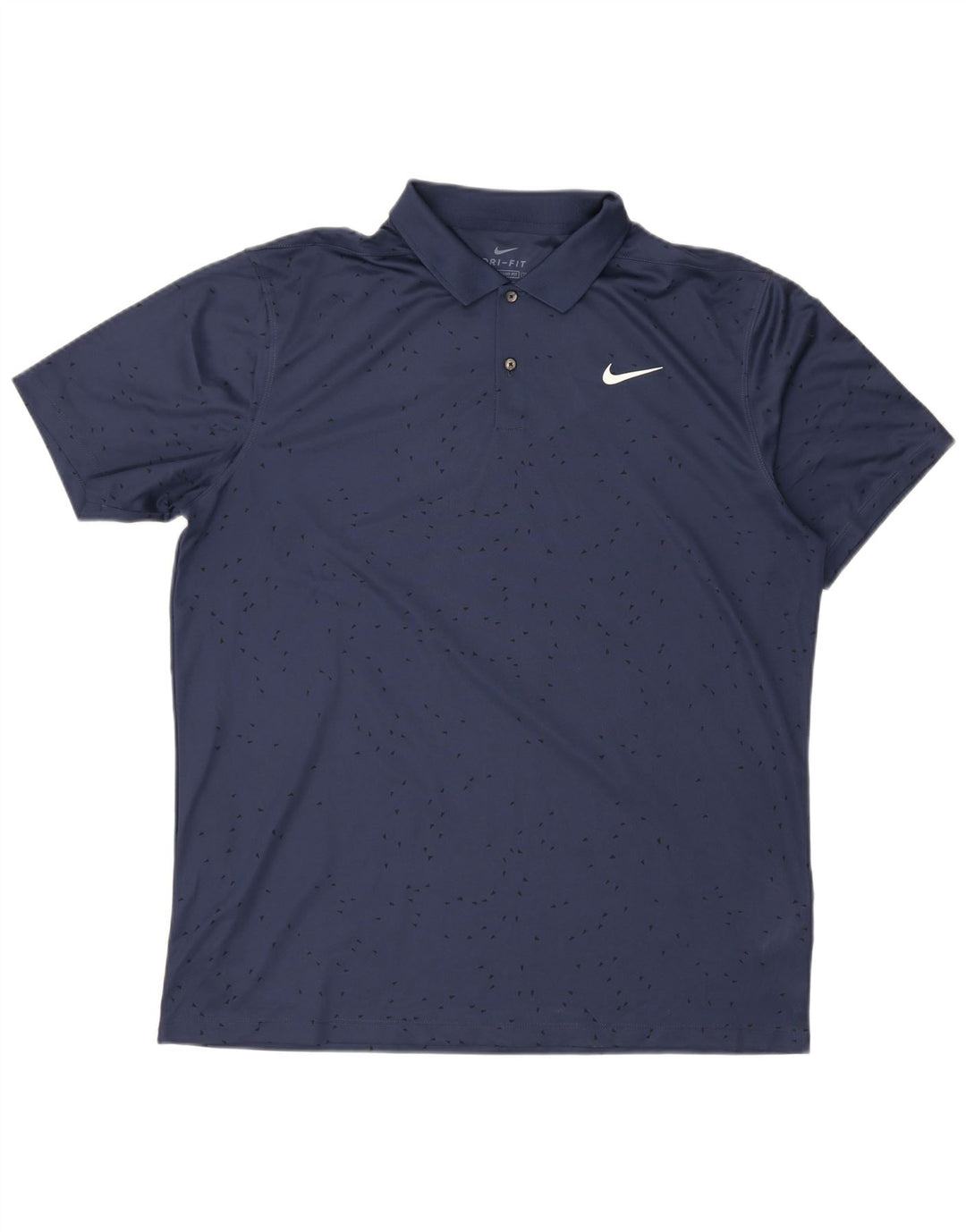 Męska koszulka polo Nike Dri Fit Standard Fit, duża, granatowa, z poliestru