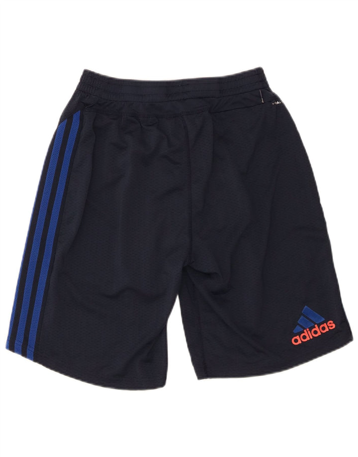 Męskie spodenki sportowe Adidas Climacool, małe, granatowe, poliestrowe