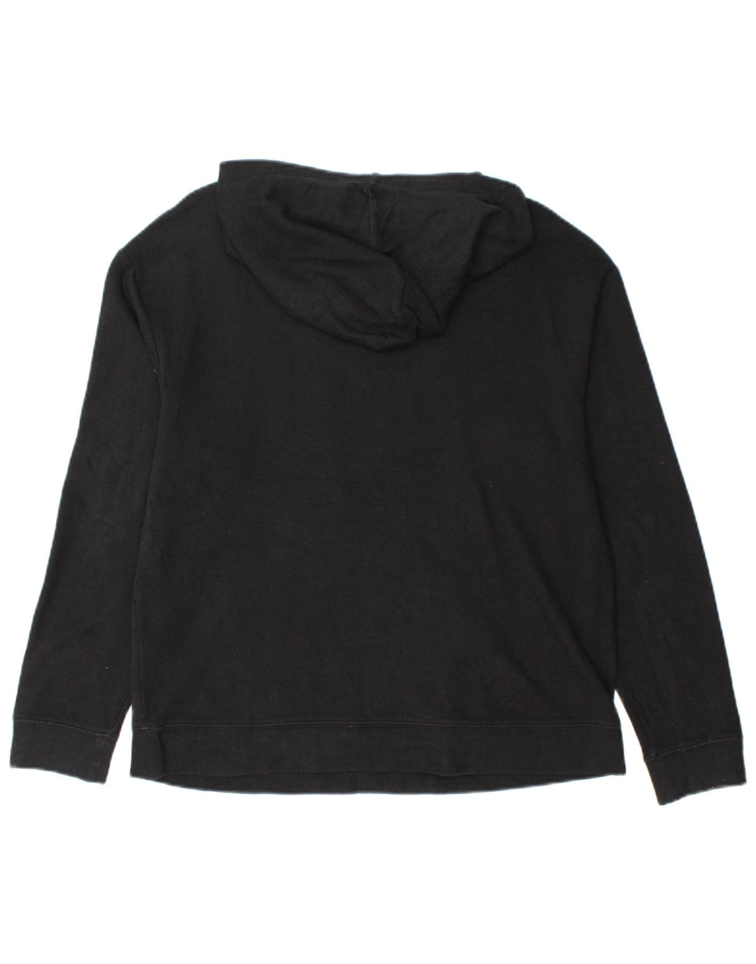 MASSIMO DUTTI Damski sweter z kapturem UK 14, średni czarny Chevron