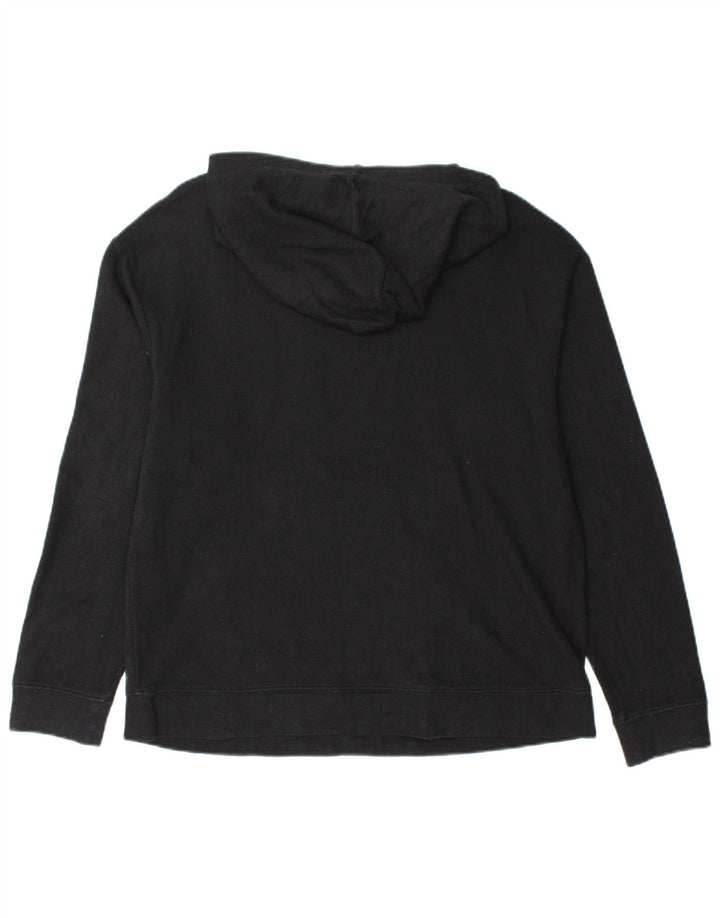 MASSIMO DUTTI Damski sweter z kapturem UK 14, średni czarny Chevron