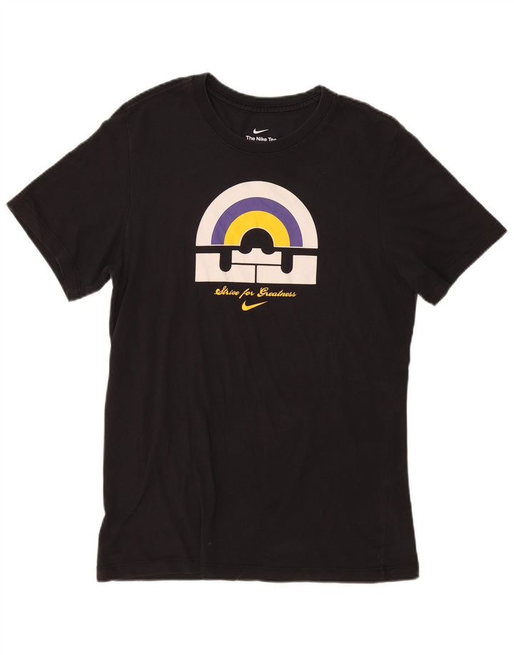 Męski T-shirt z grafiką Nike, mały, czarny