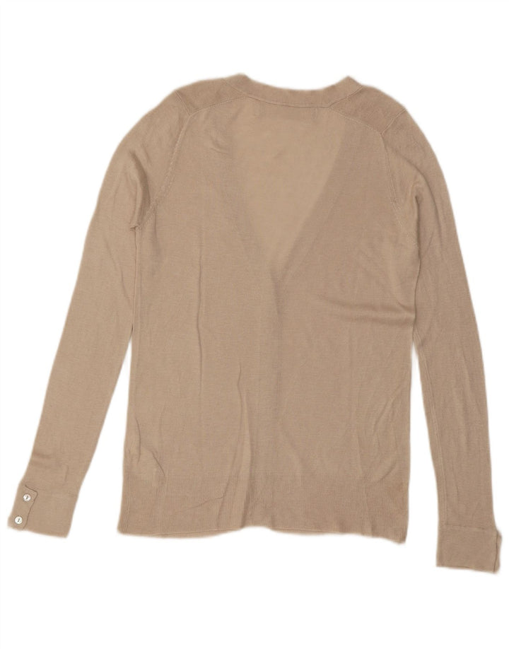 Sweter damski ZARA Cardigan UK 10 Small w kolorze złamanej bieli, wiskoza