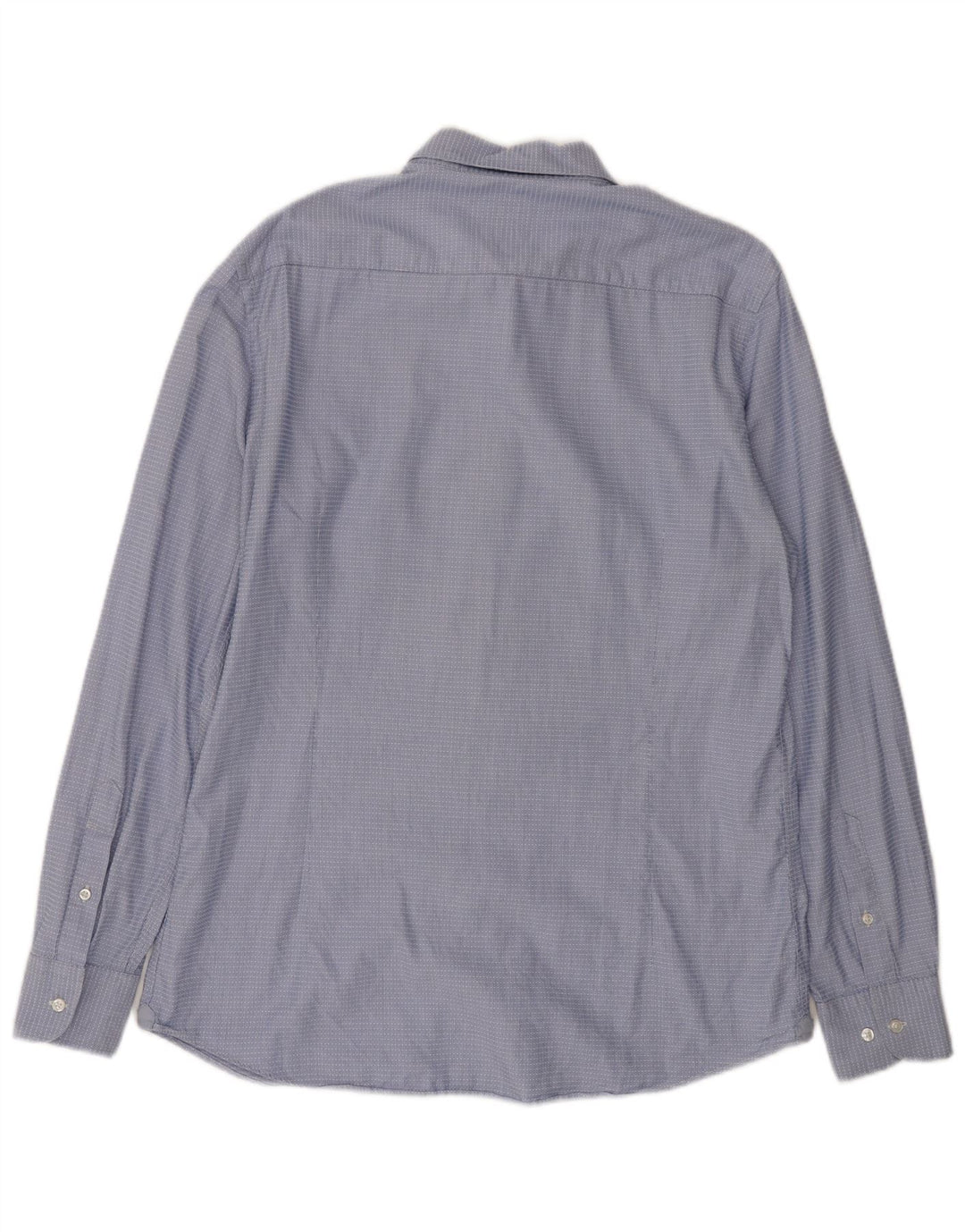 Koszula męska MASSIMO DUTTI, duża, niebieska, bawełniana w prążki