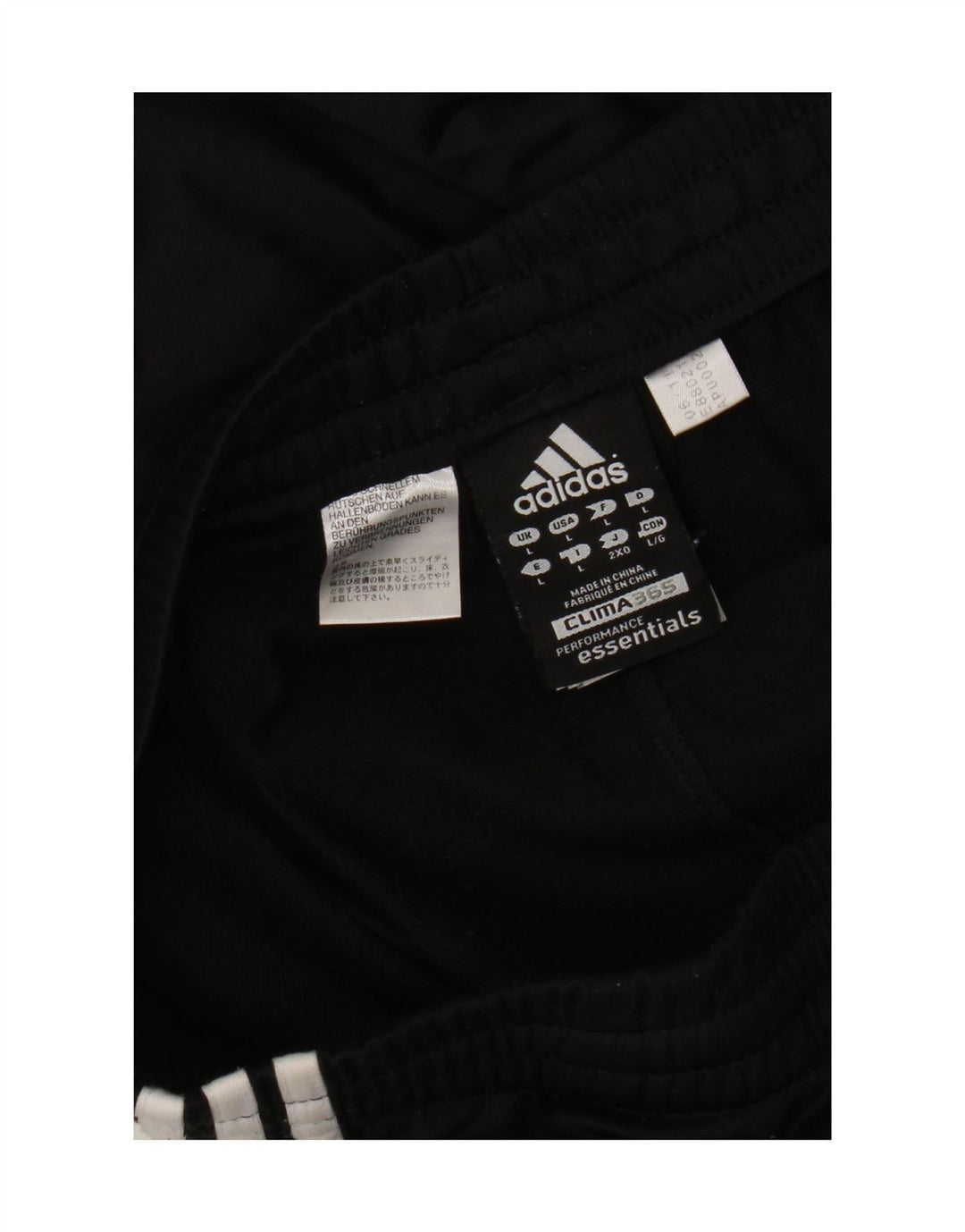 Męskie spodnie dresowe Adidas Clima 365, duże, czarne, poliestrowe