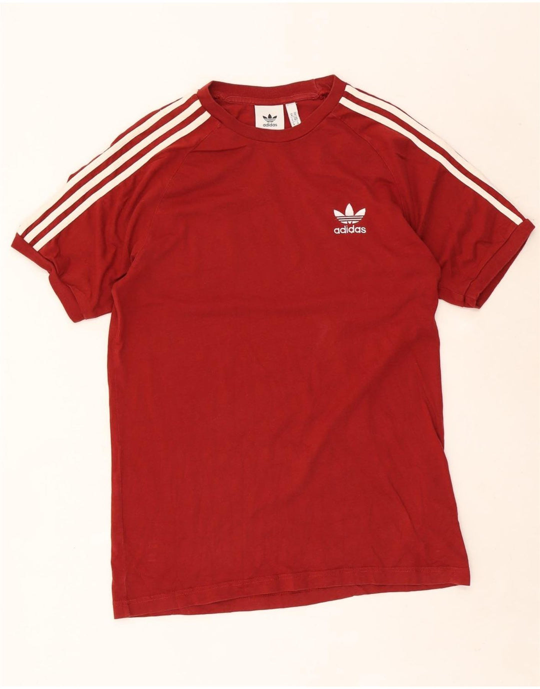 Adidas Męska koszulka Top Medium Burgundowa bawełna
