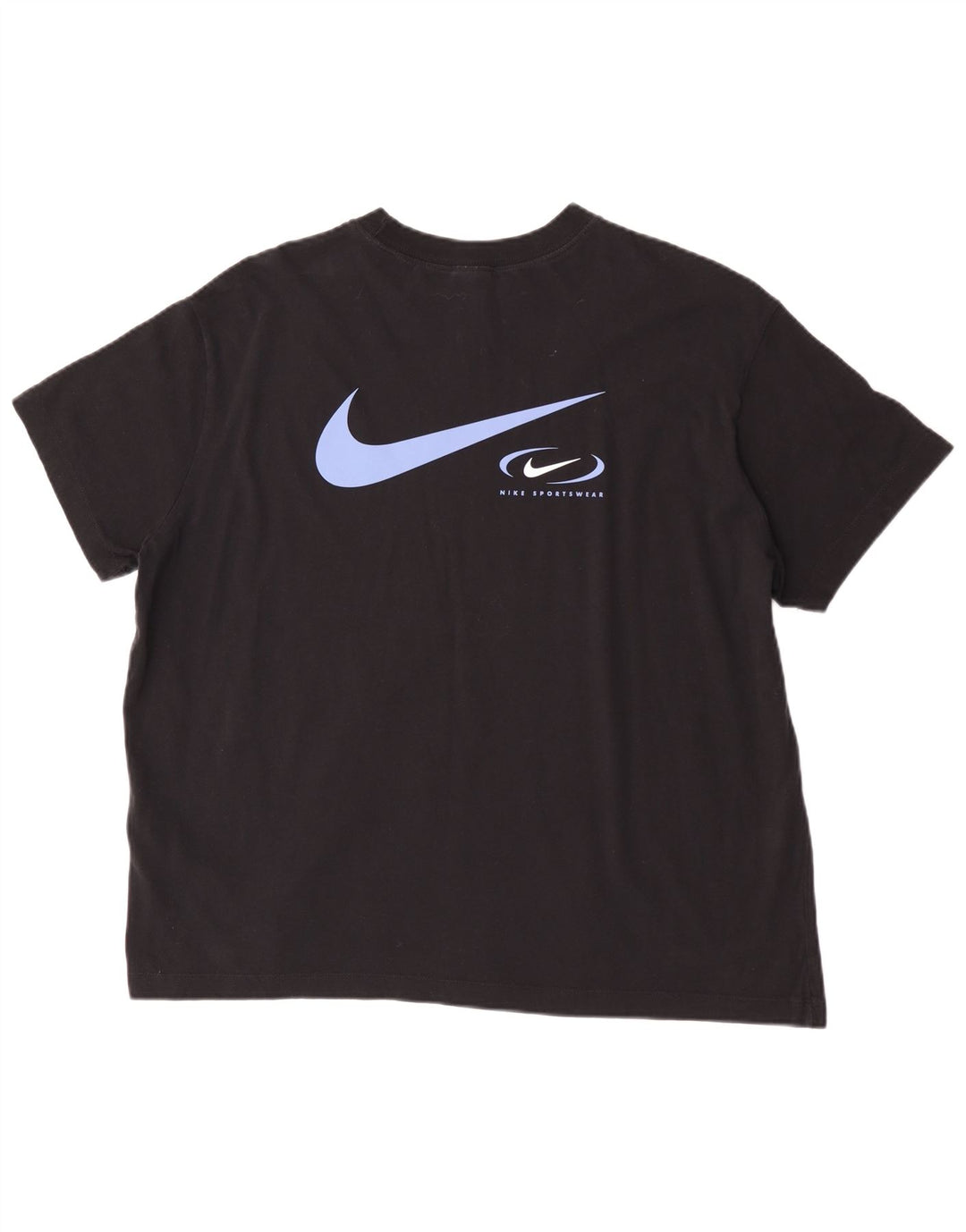 Męski T-shirt z grafiką Nike, duży, czarny, bawełniany