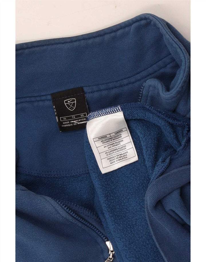 Męska bluza z zamkiem błyskawicznym Nike XL, niebieska, bawełniana