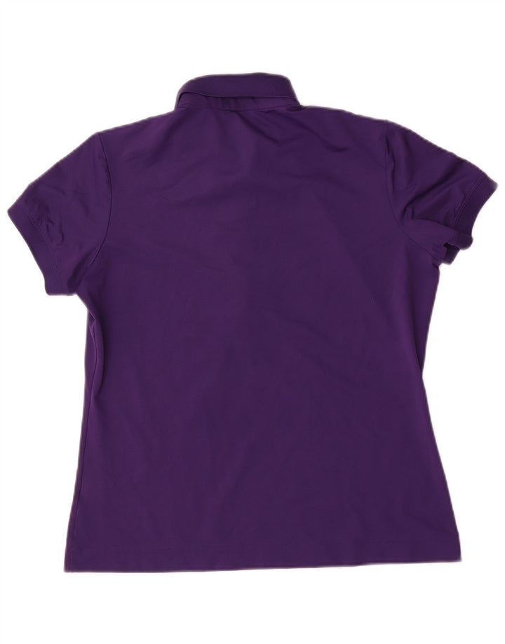 Damska koszulka polo Nike Dri Fit UK 12/14, średni fiolet, poliester