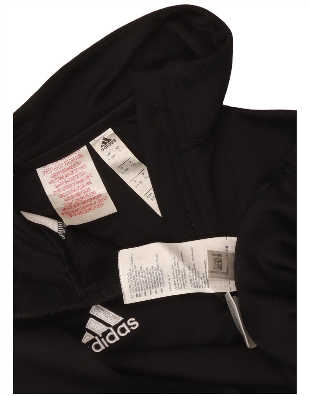 Chłopięcy dres Adidas Climalite Pullover Top 9-10 lat w kolorze czarnym