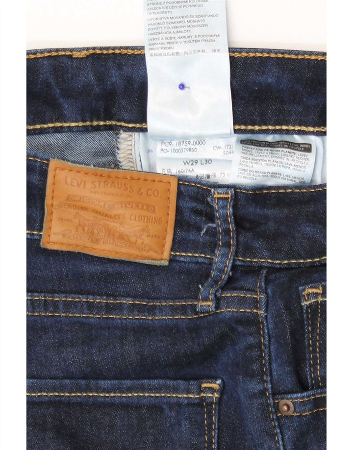 Damskie jeansy Levi's 725 z wysokim stanem Bootcut W29 L30 Granatowy Lyocell